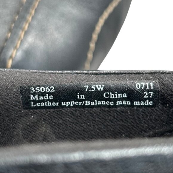 Clarks Sixty Delta Black Bendables Leather Slip-On Loafers Shoes Size 7.5W - Picture 5 of 11